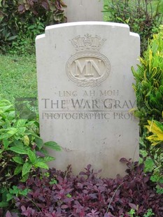 TRINCOMALEE WAR CEMETERY - LING AH MOH, 